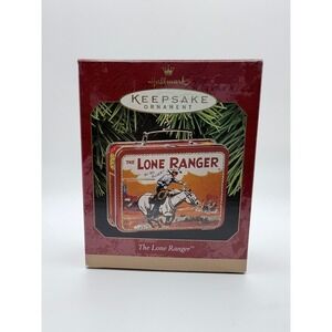 Hallmark Keepsake Ornament The Lone Ranger Lunch Box Pressed Tin 1997